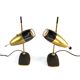 Oscar Torlasco, pair of table lamps modele 577, Lumi Milan, 1960