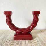 Longchamp double ceramic candle holder