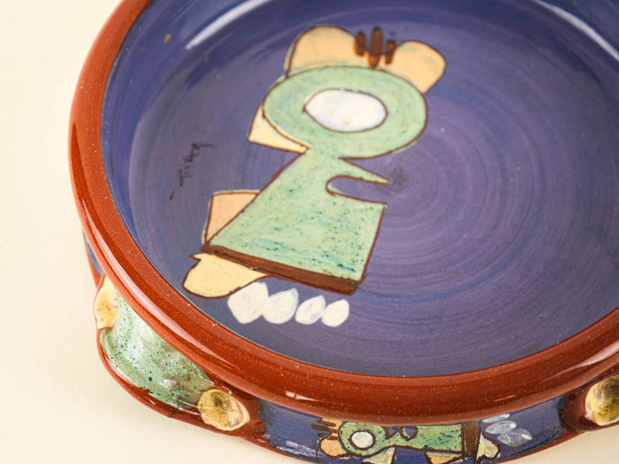 Ceramic bowl, 1970s, made in Europe