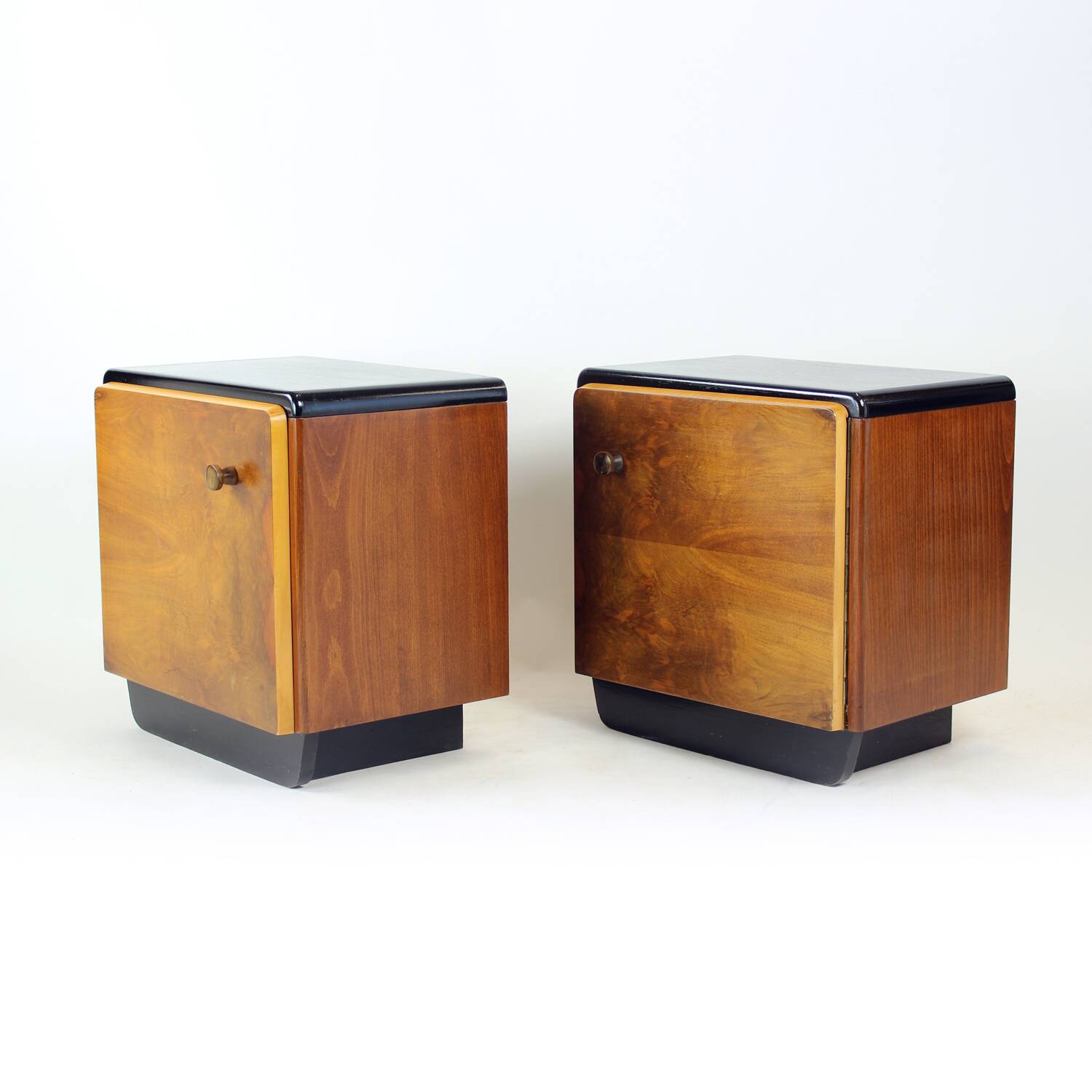 Pair Of Czechoslovak Modernist Bedside Tables, Circa 1935
