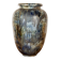 Large Art Deco vase, in glazed and iridescent blue stoneware, by Roger Guérin 1930.