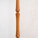 Lampadaire en bois et abat-jour en corde de coton