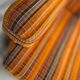 Pair of vintage 1970s modular armchairs – striped orange fabric