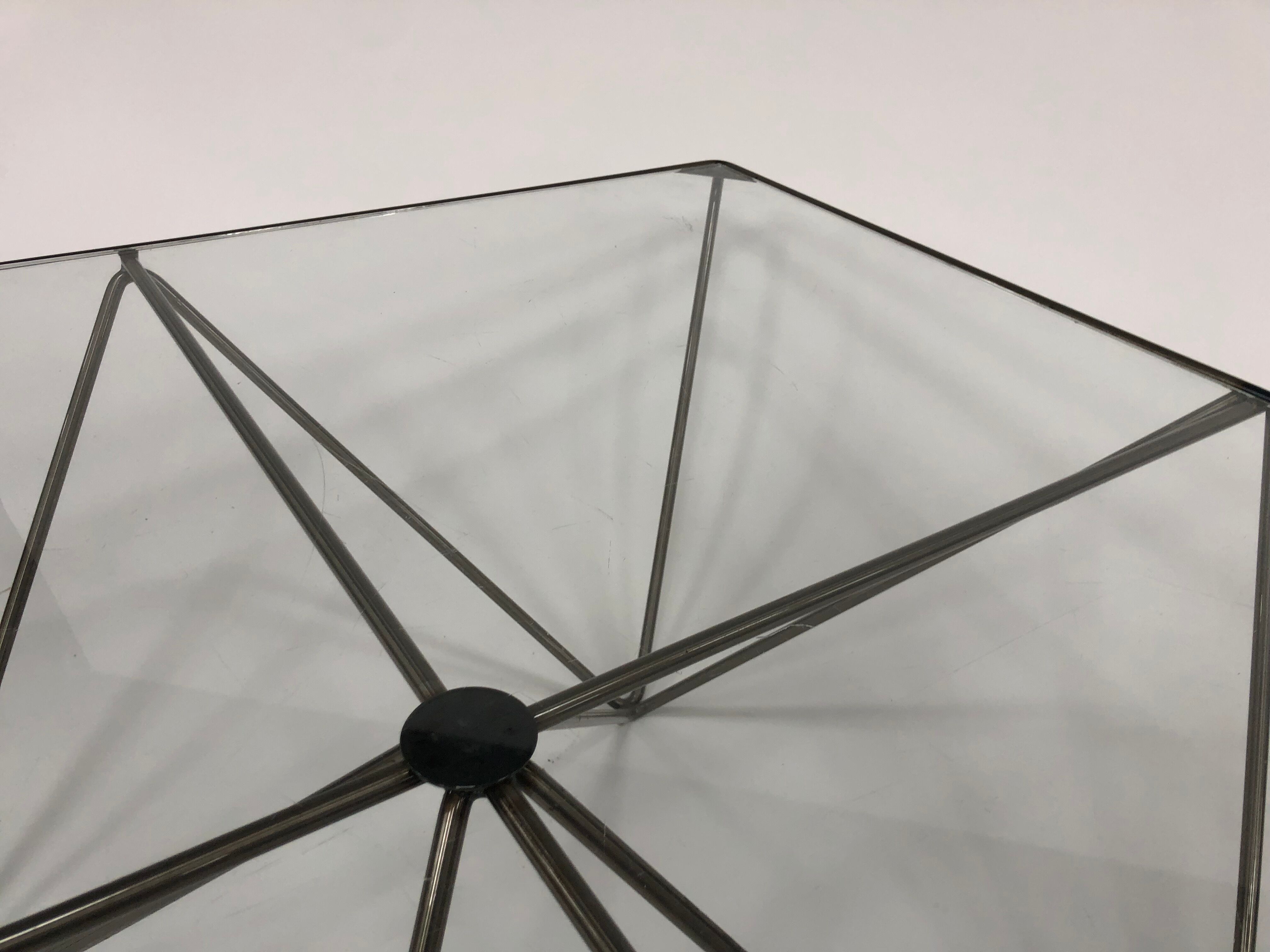 Table low vintage 60s/70s design steel wire