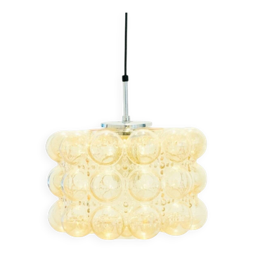 Mid Century Bubble Glass Pendant Light by H.Tynell for Limburg, 1960s/1970s