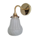 Vintage glass globe wall lamp