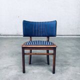 Set of Art Deco Curved Back Side Chairs, France, 1930s