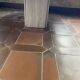 Travertine table base