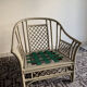 Salon rotin et velours