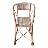 Chaise enfant rotin