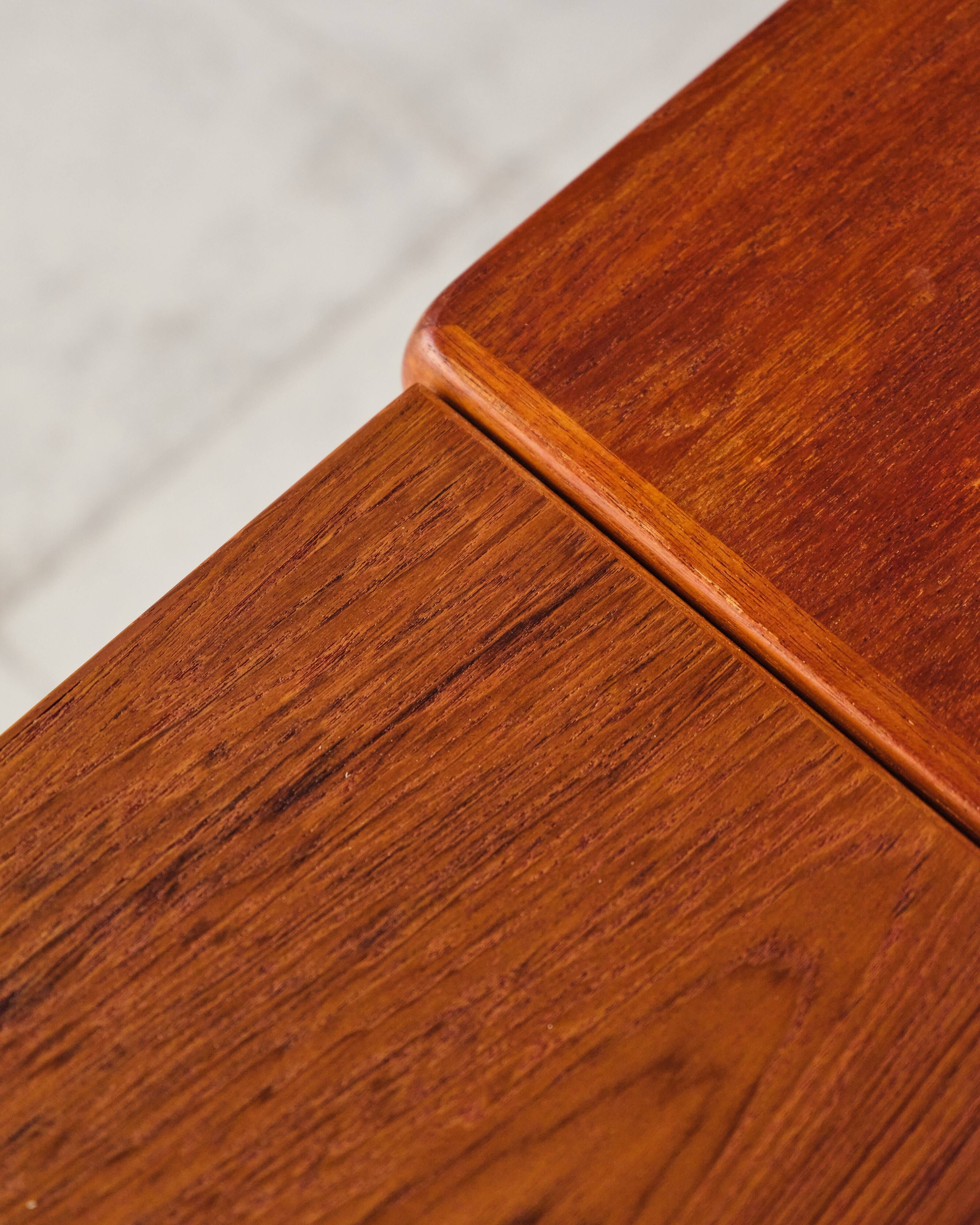 Extendable table by Henning Kjærnulf for Vejle Stole, 1960s.