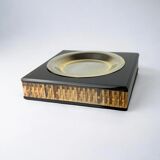 Lucite & rattan ashtray, Christian Dior style, circa 1970s