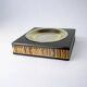 Lucite & rattan ashtray, Christian Dior style, circa 1970s