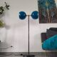 Lampadaire vintage 1980 double éclairage