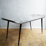 "False marble" coffee table from the 1960s