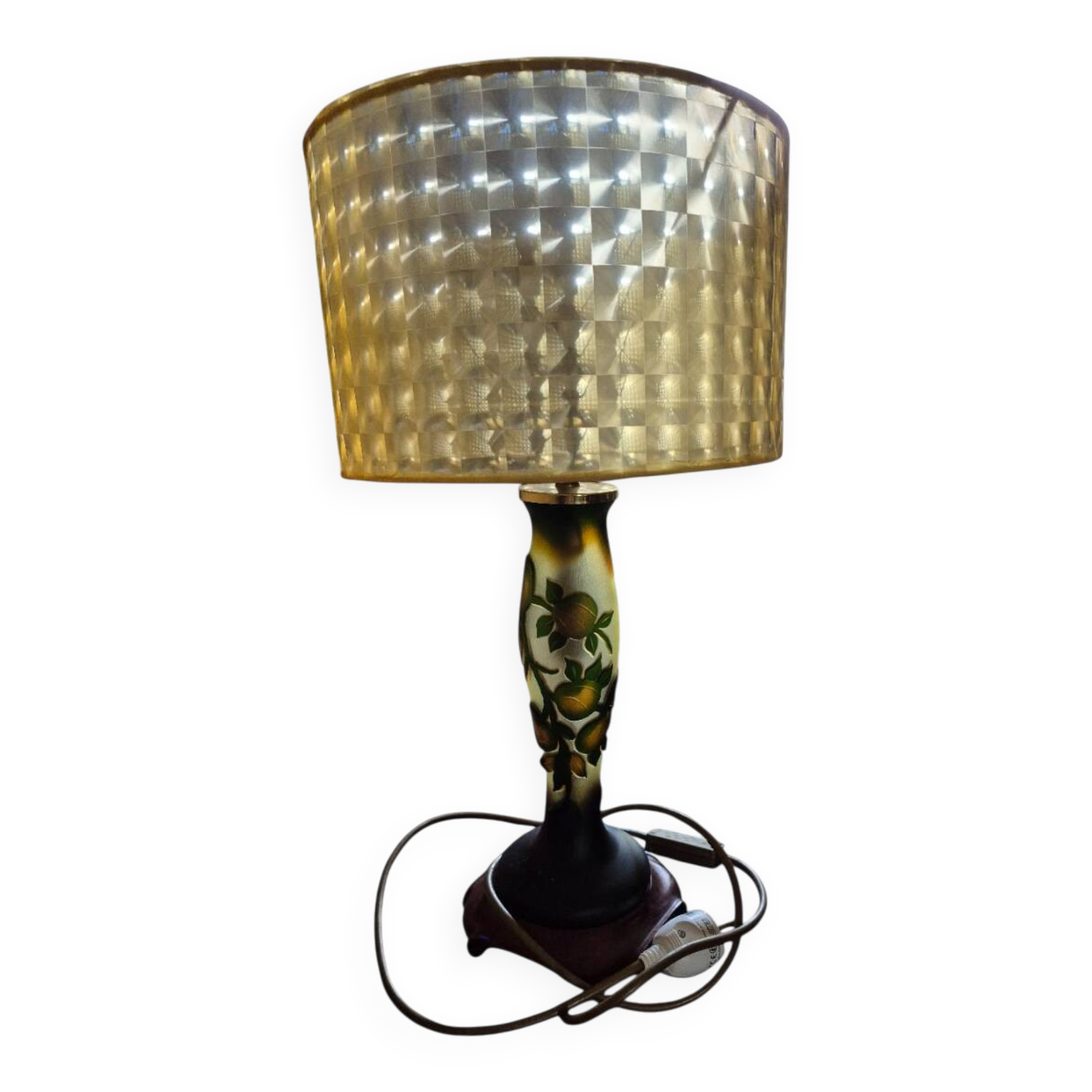 lampe dégagé a l'acide signé Devianne 1950
