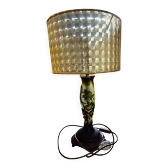 Acid-etched lamp signed Devianne 1950