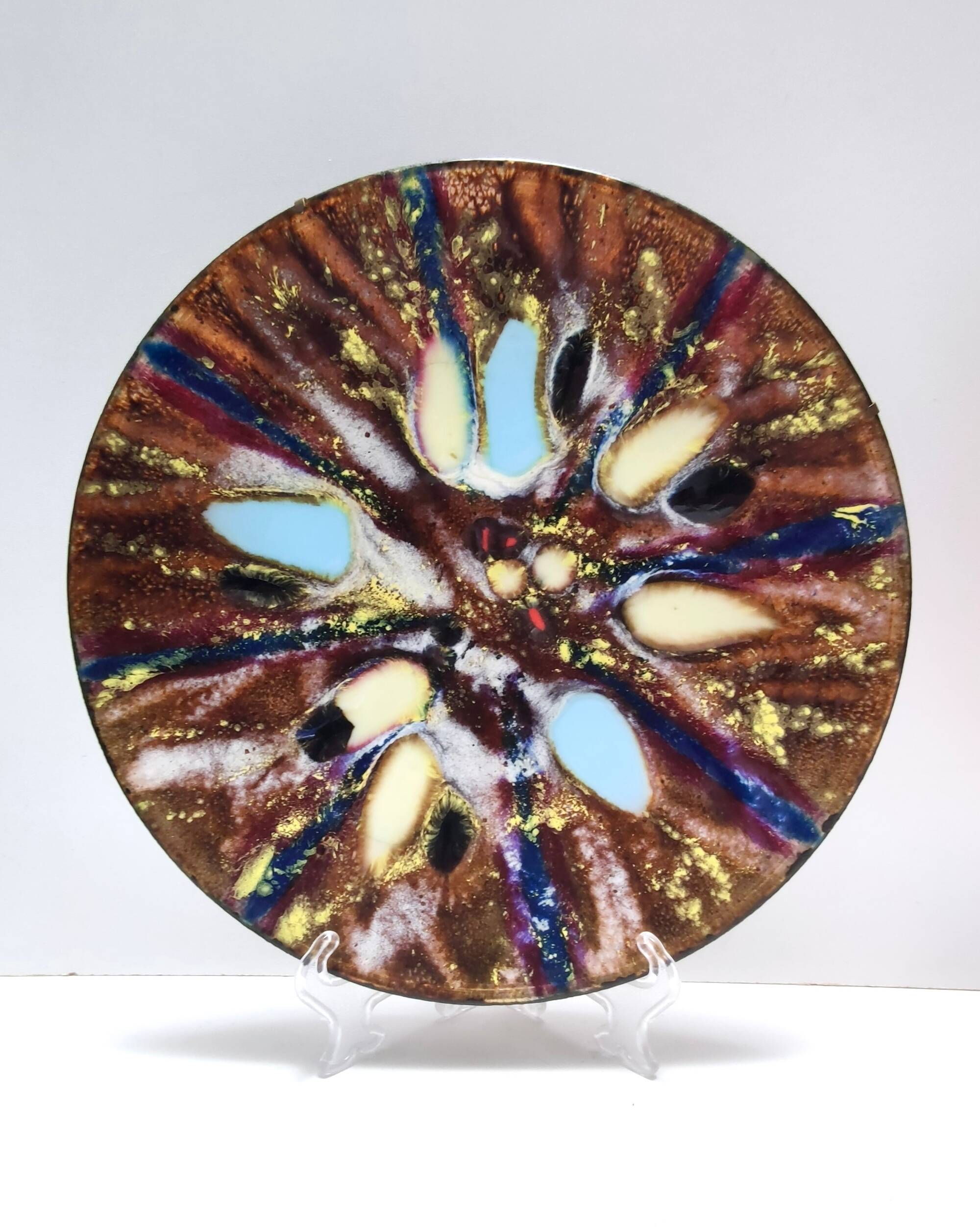 Pair of Lacquered Copper Vide-Poche / Decorative Plates