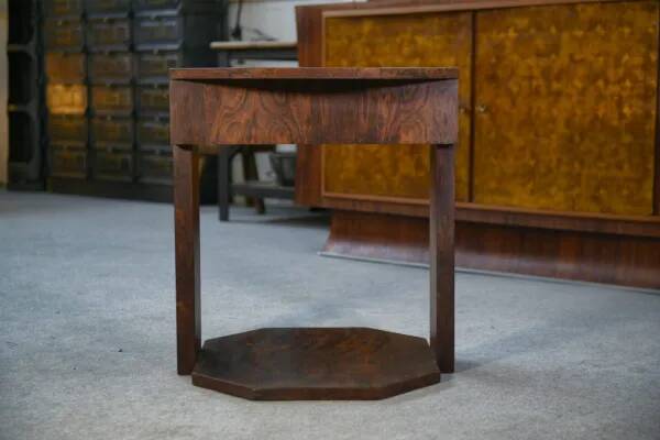 Art Deco side table in rosewood veneer