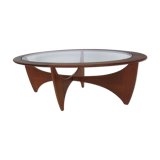 Astro oval coffee table in solid teak