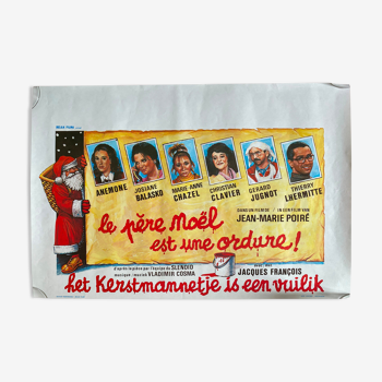 Affiche cinéma originale "Le père Noël est une ordure" L'équipe du Splendid 36x54cm 1982