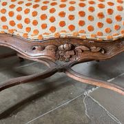 Canapé style Louis XV fin XIX ieme à entretoise