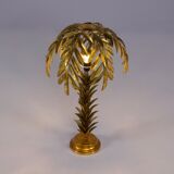 Lampe palmier dorée or