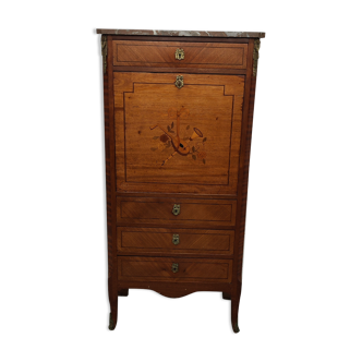 Former secretary marquetry and gilded bronze fittings