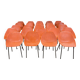 Lot de 24 chaises Guariche orange