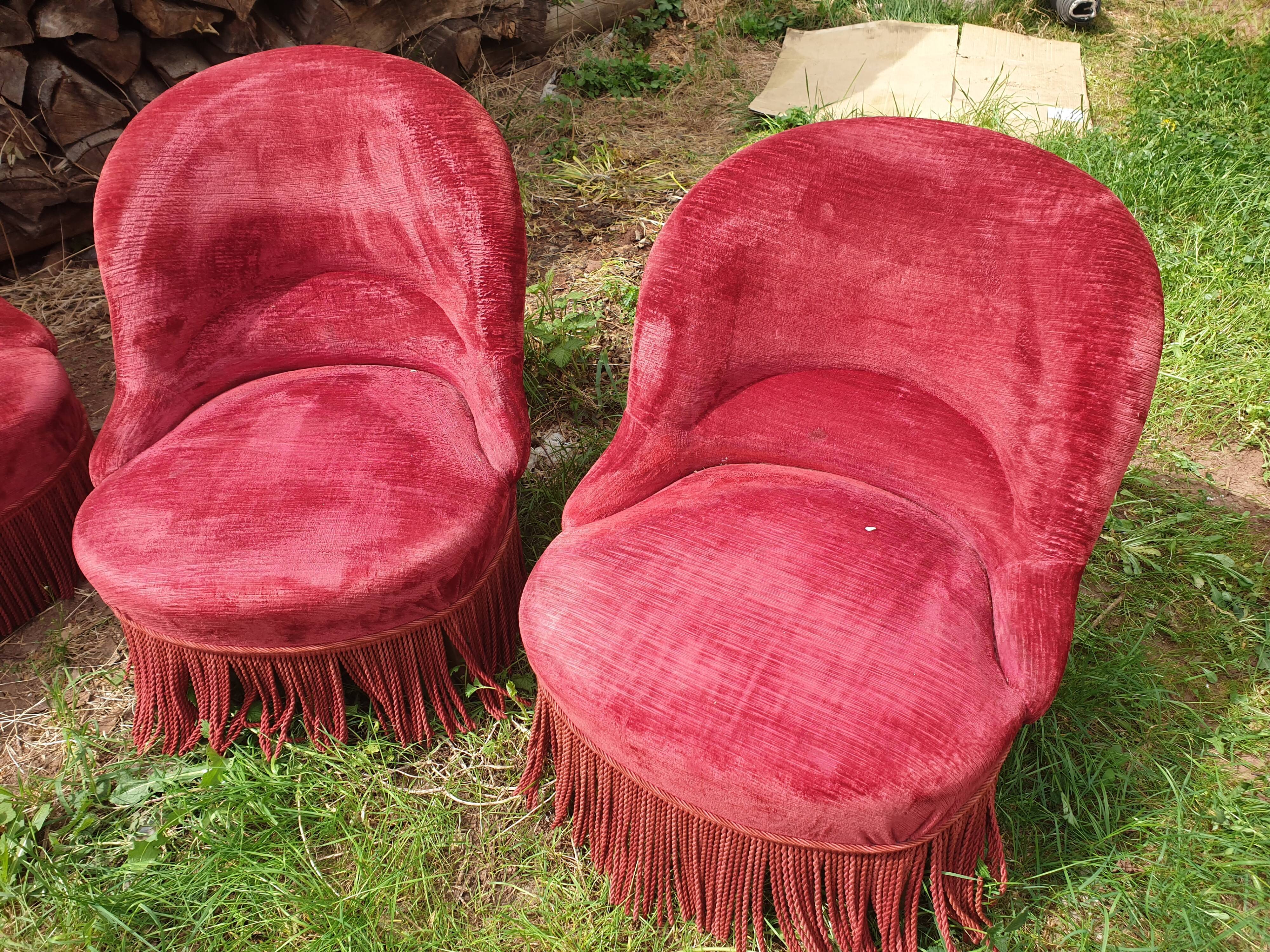 sofa/seating lounge set and 4 toad chairs