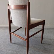 Série de 4 chaises scandinaves en teck, Danemark vers 1960