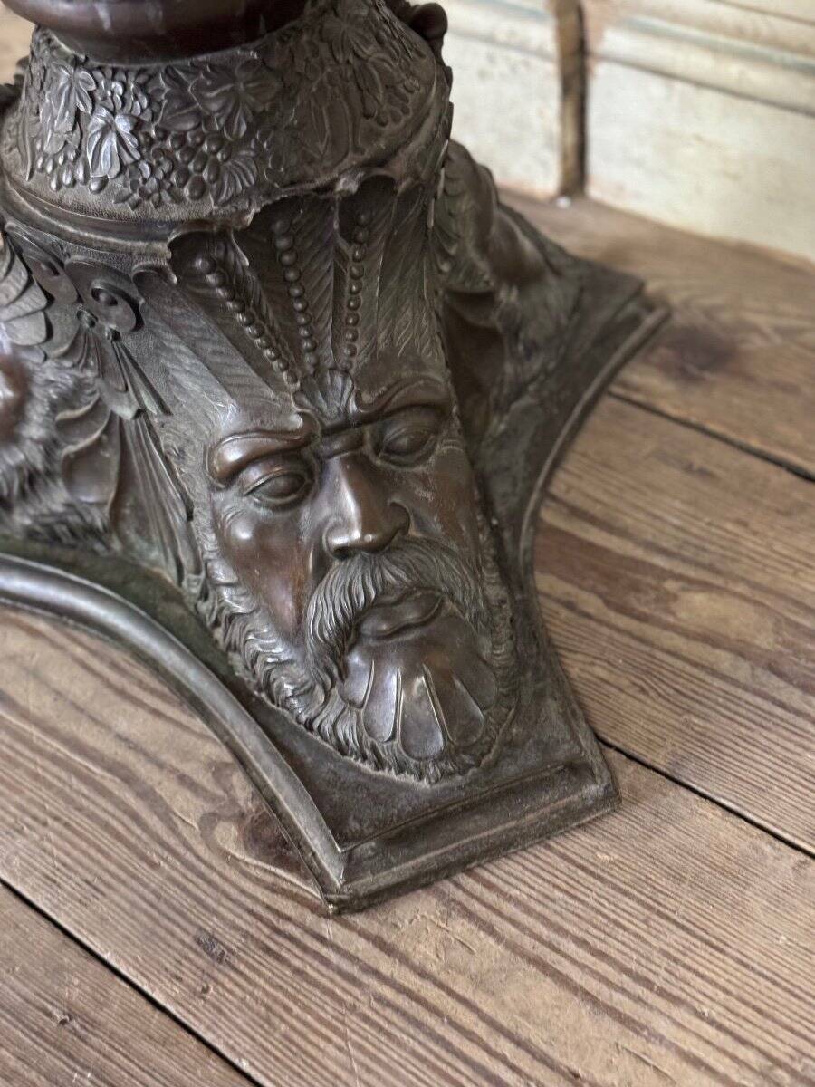 Pair of Bronze Pedestals, Italy, 19th Century