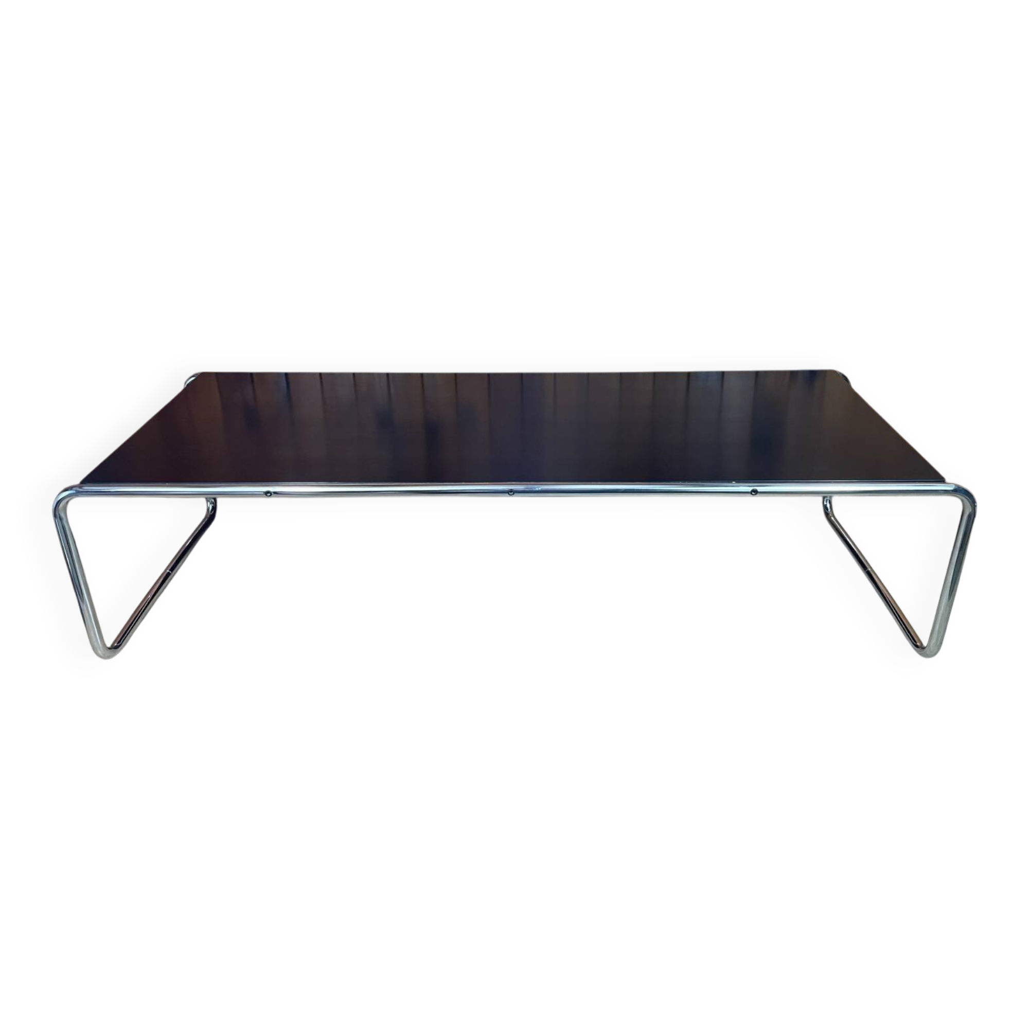 Laccio coffee table by Marcel Breuer, Gavina edition, 1950/60 (label)
