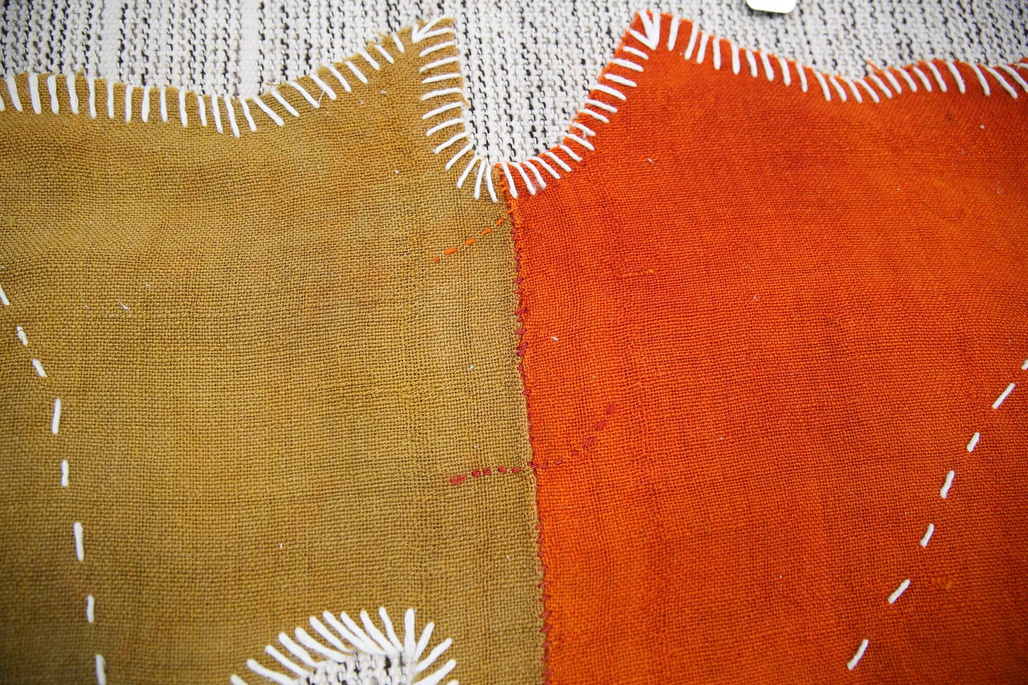 Olive Green Handmade Vintage Wall Hanging, Woven Tapestry 103x105 Cm
