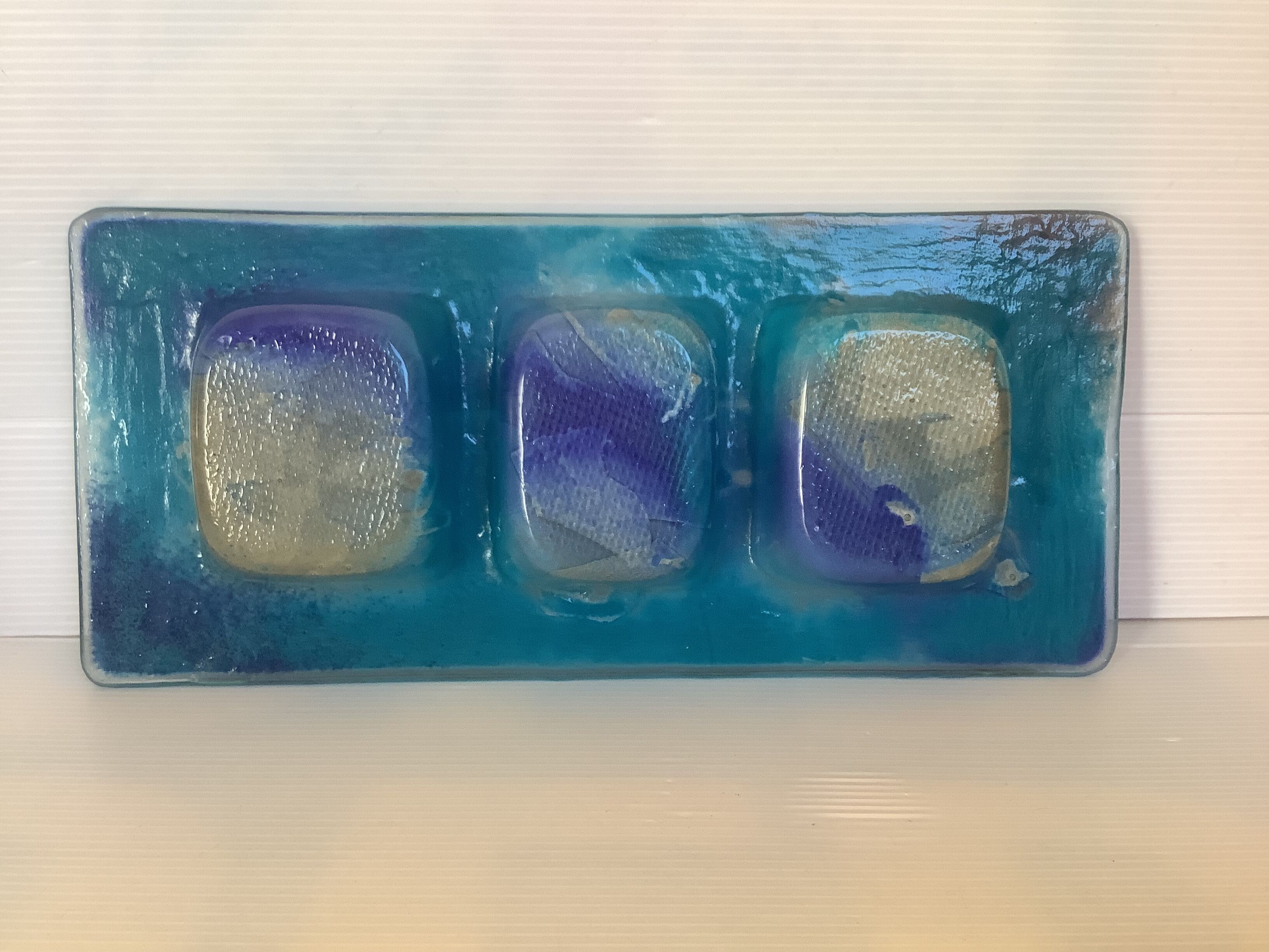 Glass paste vide poche signed Royon