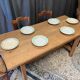 Small farmhouse table in solid oak