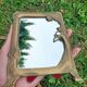 Brass retro mirror The Lady of the Lake