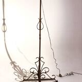 Lampadaire vintage fer forgé 1960