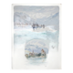 René leverd: switzerland, view of thun from la blümlisalp, original signed watercolor