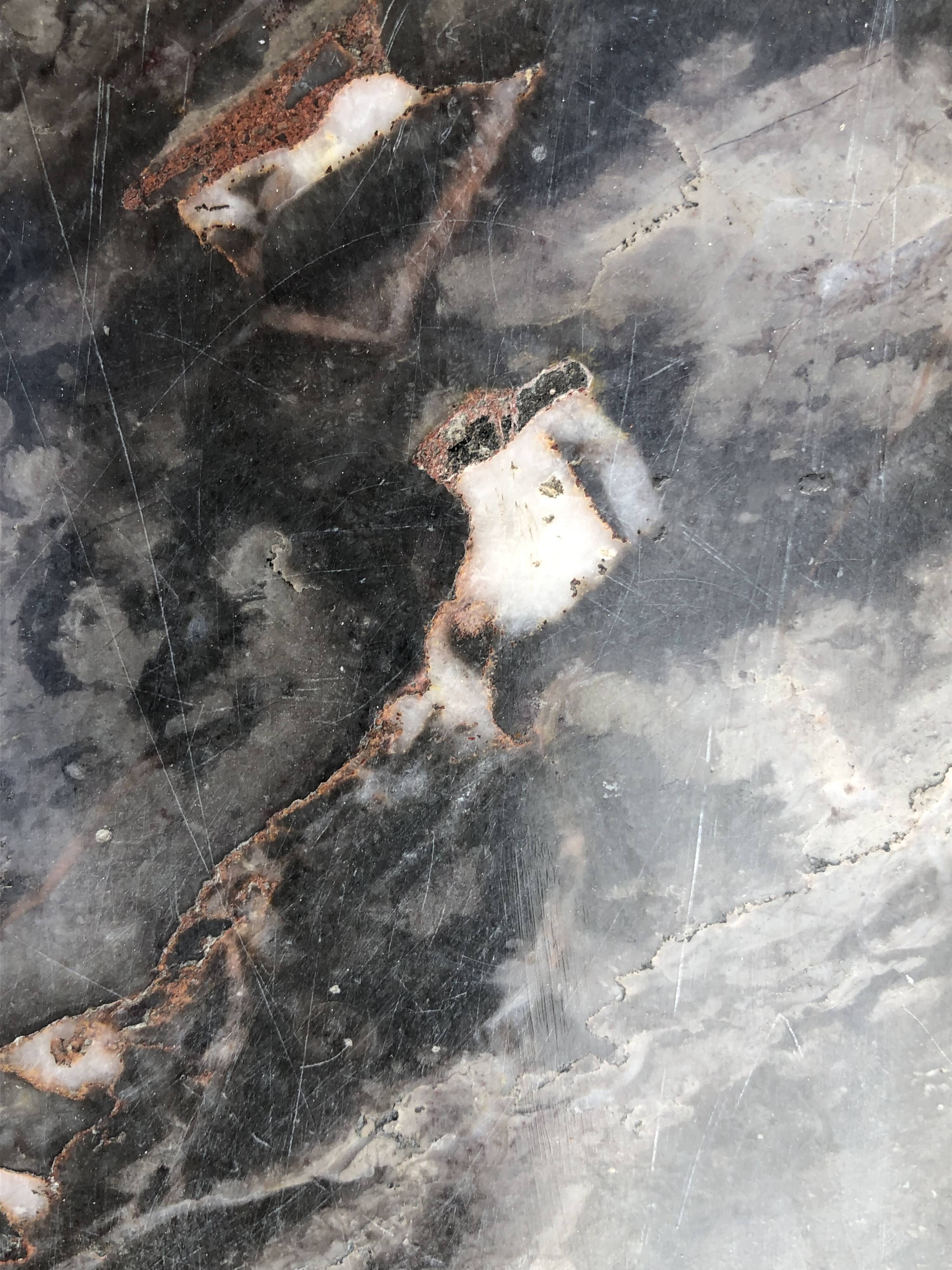 19th-century marble fireplace