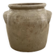 Glazed stoneware pot with ears