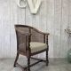 Antique chair with caning