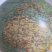 Vintage 1950 terrestrial globe glass Colomb political world map - 34