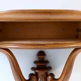 Console murale en noyer massif, Italie