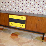 Scandinavian sideboard & vintage revamped teak