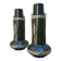 Pair of Art Nouveau barbotine vases by Gustave de Bruyn