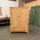 English wardrobe in raw wood