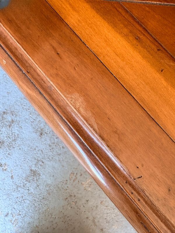 Wooden bedside table