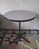 Table bistro circulaire Eames Vitra avec base contract, années 1960-70.