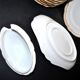 Paris porcelain set of 12 plates, dish and sauce boat, antique tableware with monogram BA.